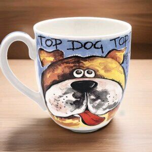 Rose Of England Bone China Teacup Coffee Cup Top Dog Bulldog Greyhound Westie